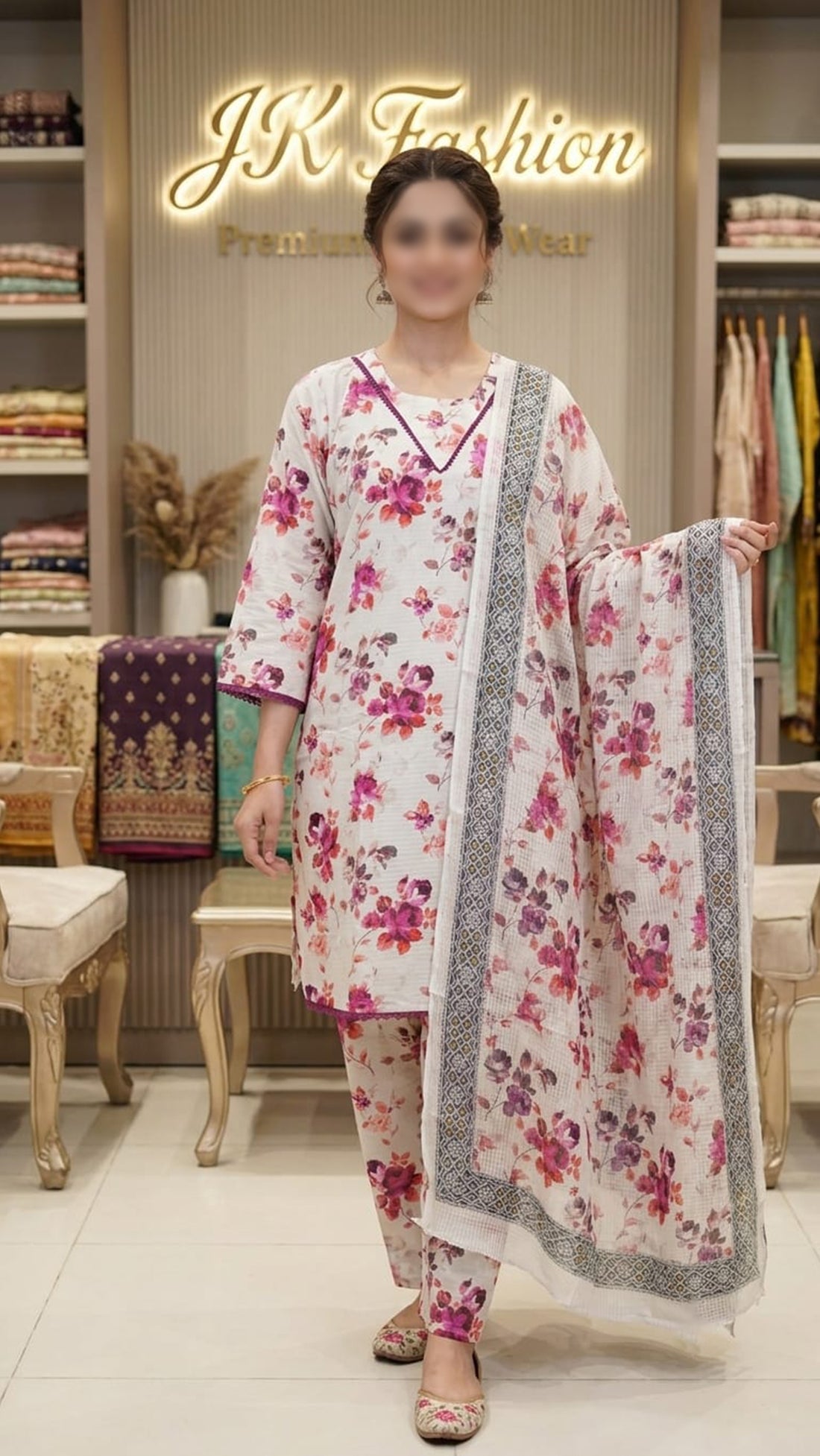 Petal Print Doria Suit