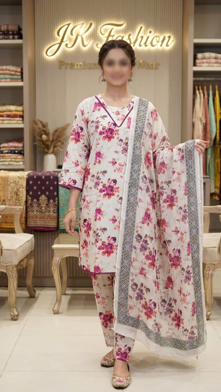 Petal Print Doria Suit