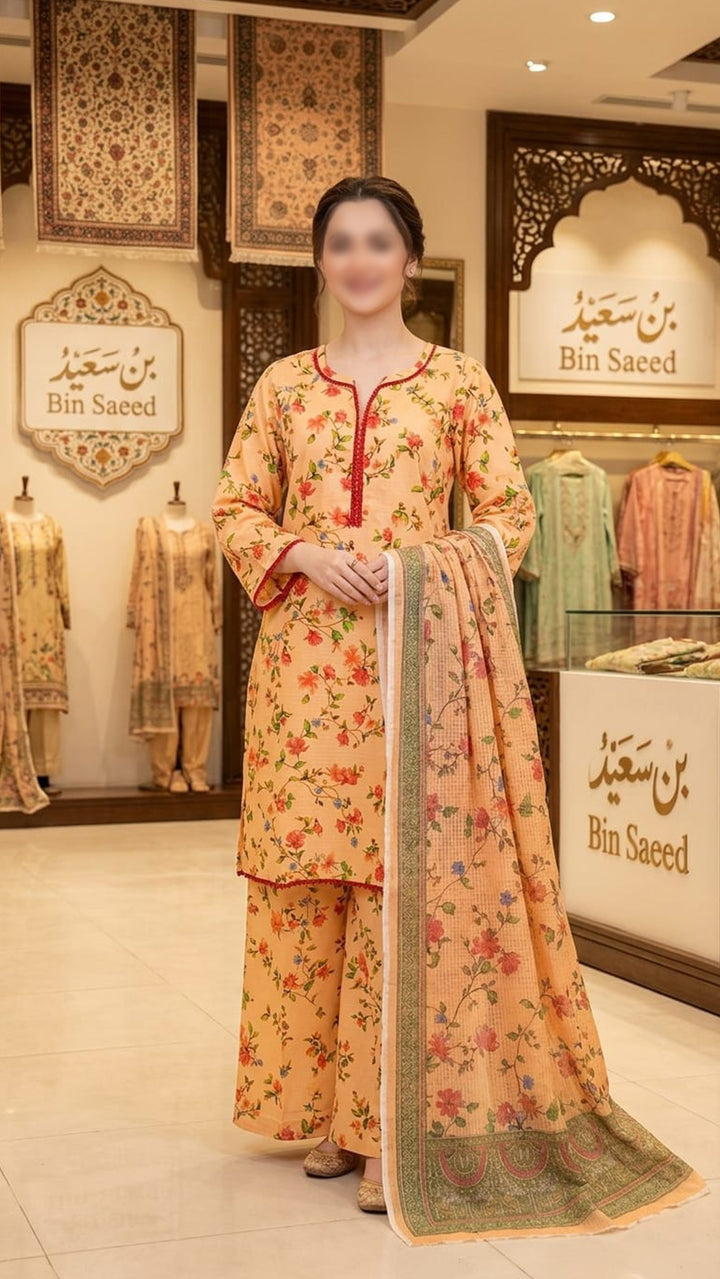 Peach Floral Doria Suit