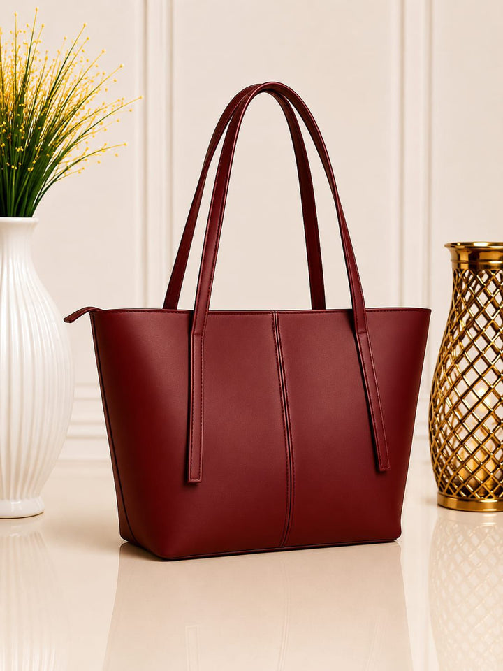 Maroon Tote Bag – Master Quality Leather Finish