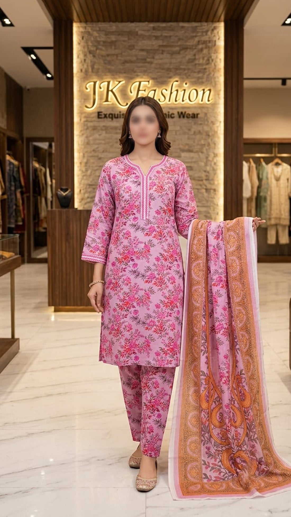 Blush Floral Doria Suit