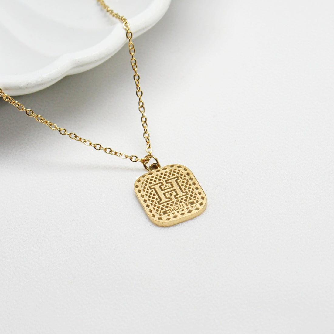 Inspired Gold Pendant Necklace