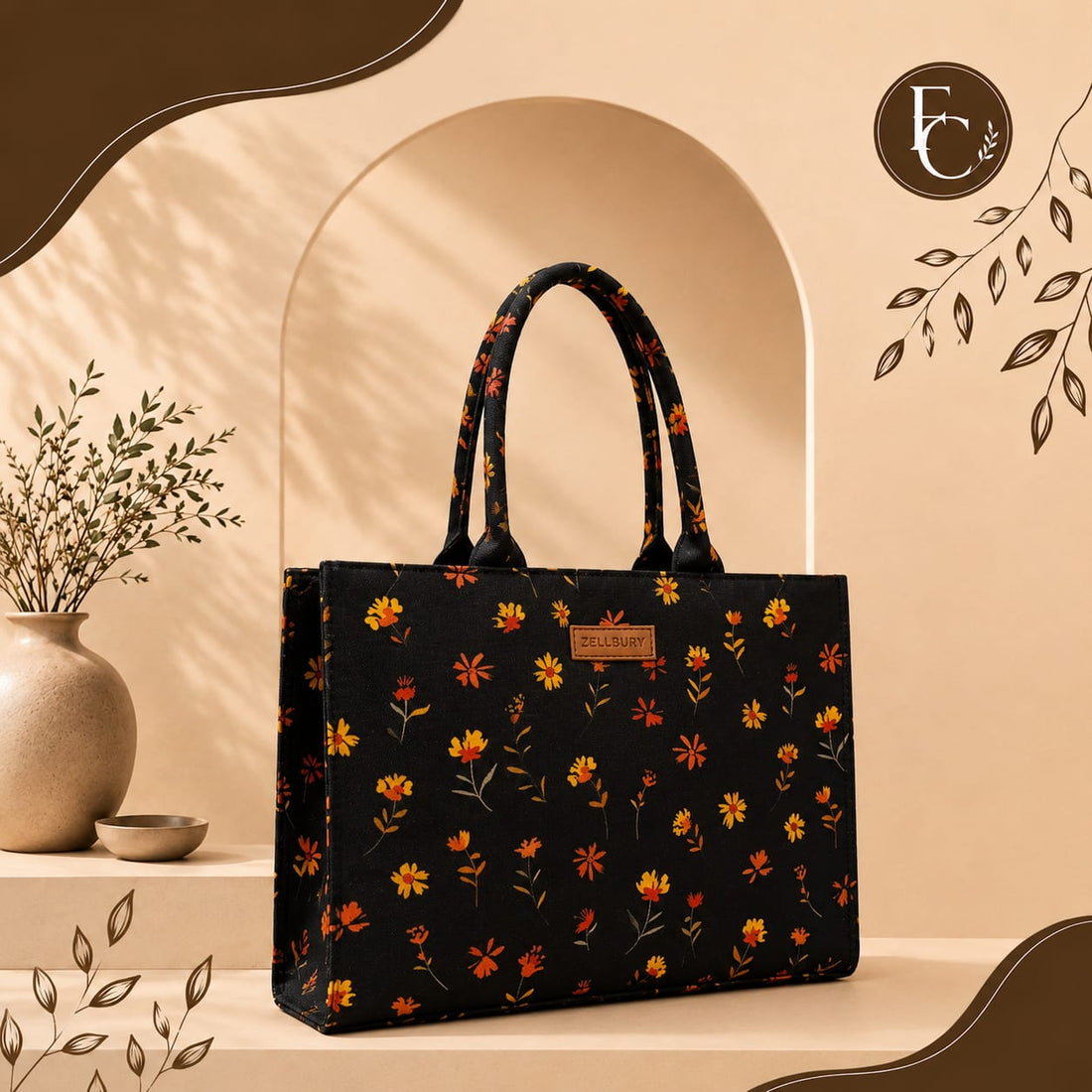 Wildflower Tote Bag | Scattered Ditsy Floral Print