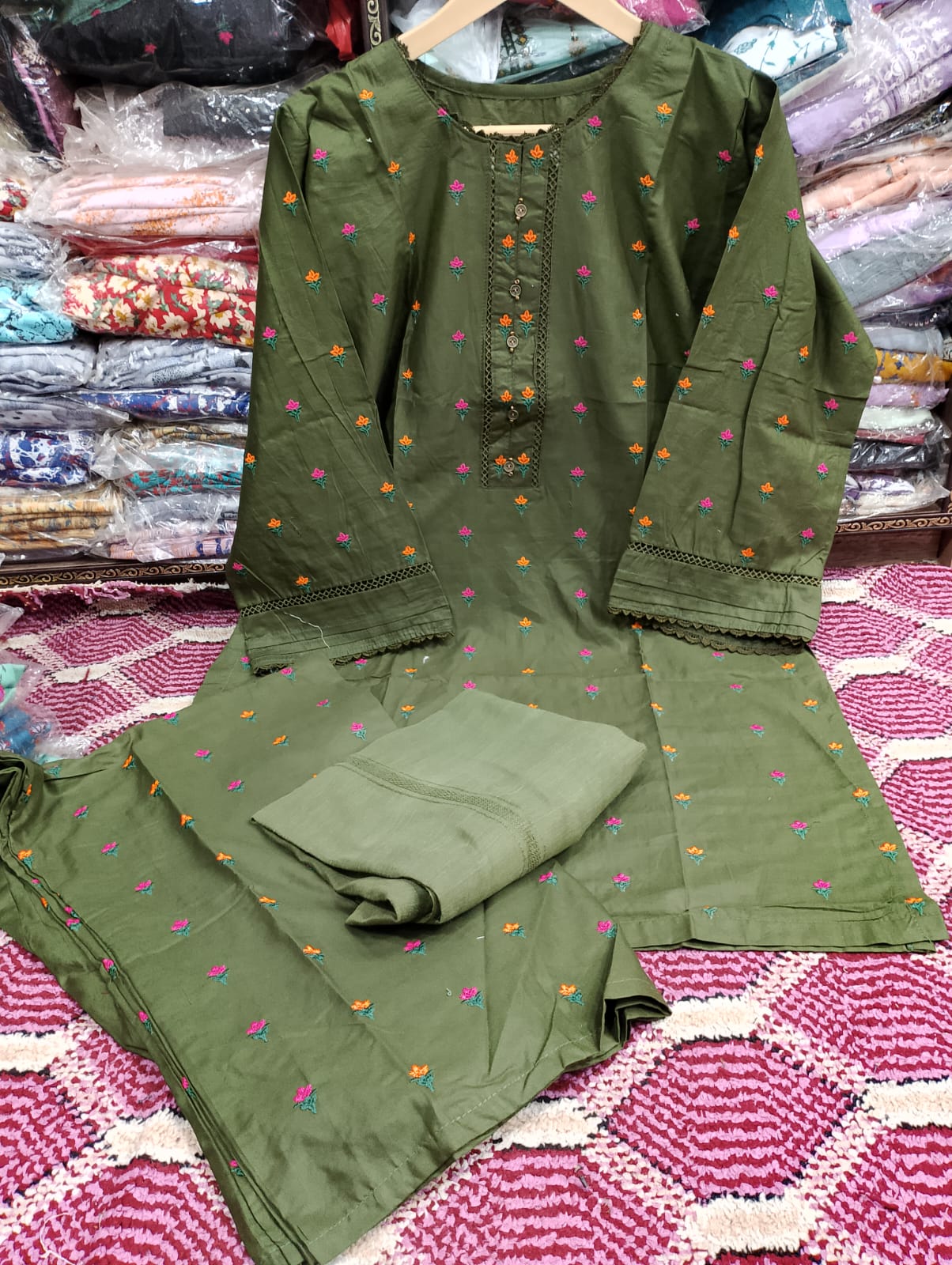 Doria Cotton 3-Piece Suit  Zyan & Co