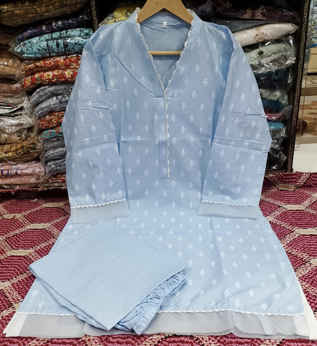 Bareeze Cotton 2-Piece Stitched Suit – Zyan & Co