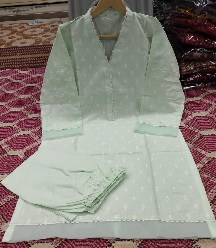 Bareeze Cotton 2-Piece Stitched Suit – Zyan & Co