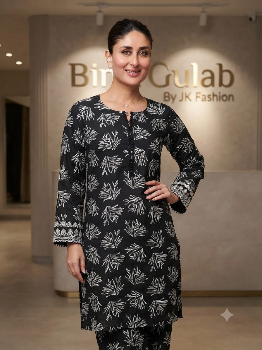 Bin Gulab Premium Digital Printed Lawn 2 Piece Stitched Suit