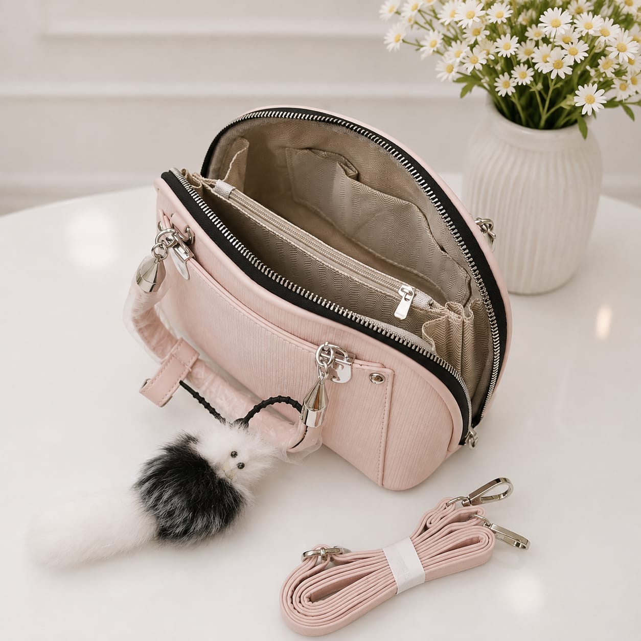 Elegant Imported Handbag with Free Charm&nbsp; | 6 Colors |&nbsp;