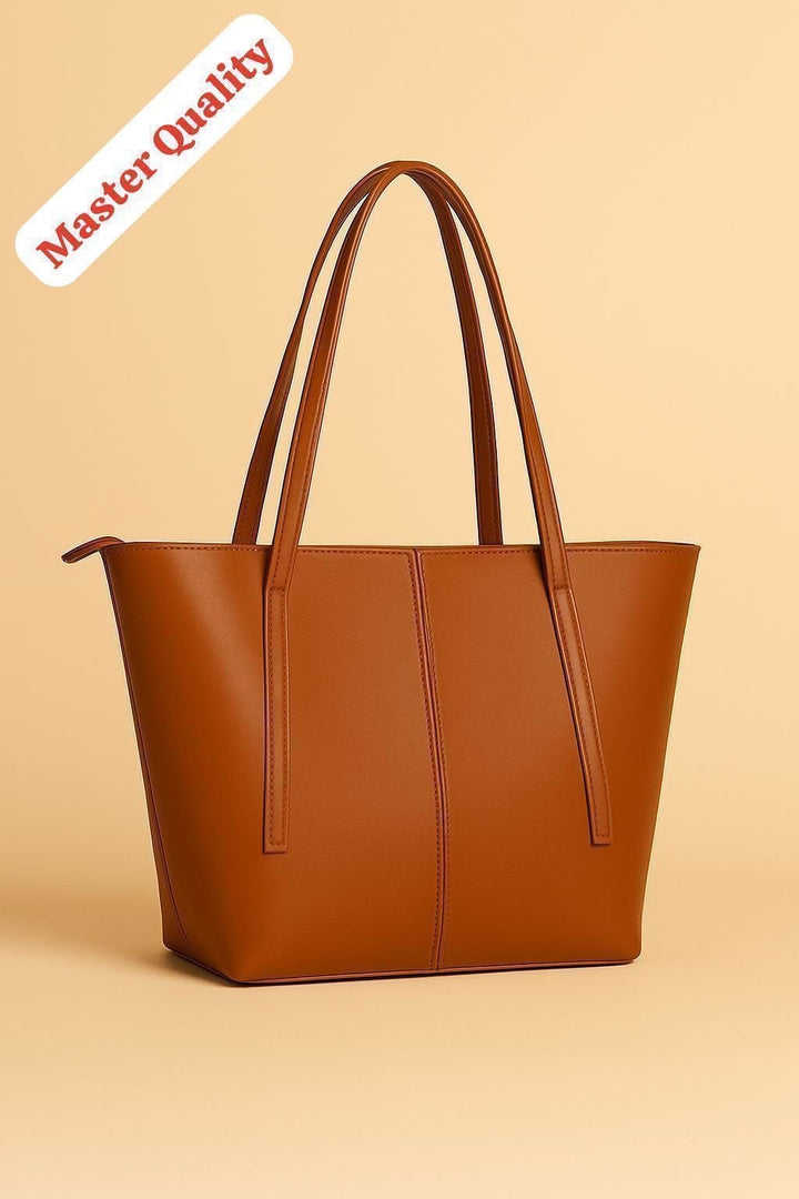 Tan Tote Bag – Master Quality Structured Design