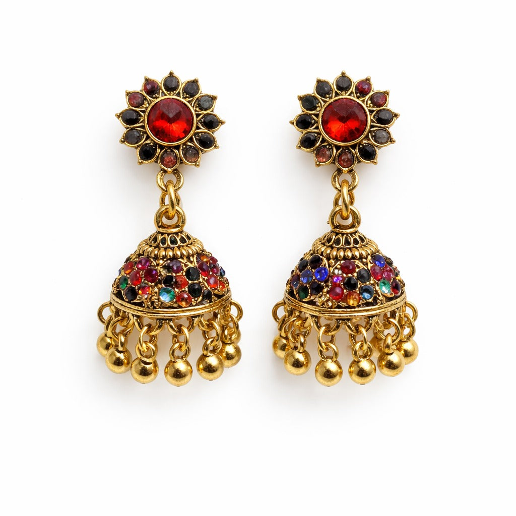 Elegant Golden blue  Fancy Earrings