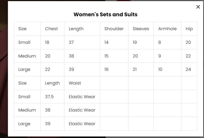 Women's collection 2 Pcs Suit